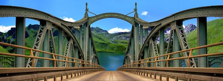 bridge symbolizing the beginning of a long journey