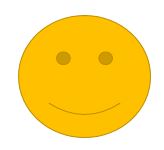 Golden Yellow smiley face