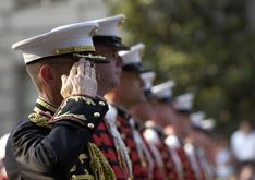 soldier saluting