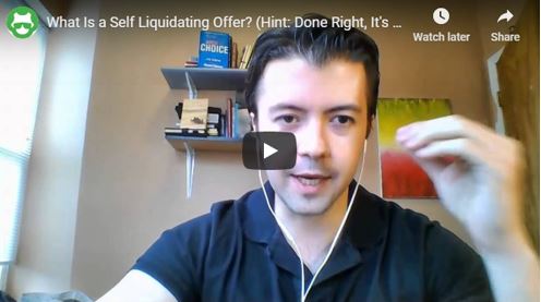 In direct marketing, what is a self-liquidating offer?