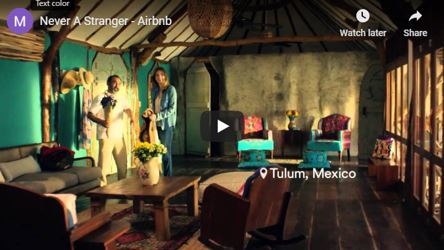 global marketing campaign example- Airbnb you're never a stranger