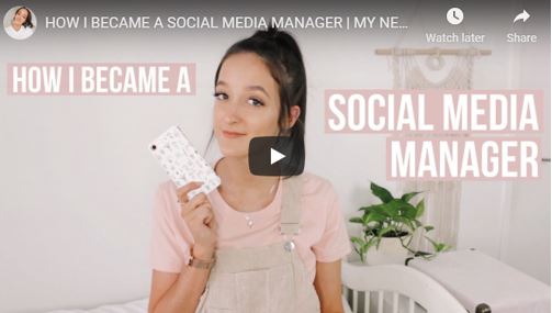 woman explains business idea of a social media manager