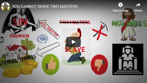 Bible verses and scripture- You cannot serve two masters