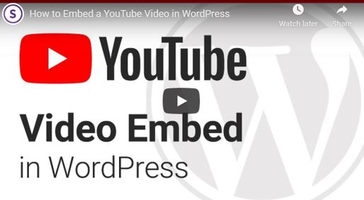 how to embed a YouTube video on your website